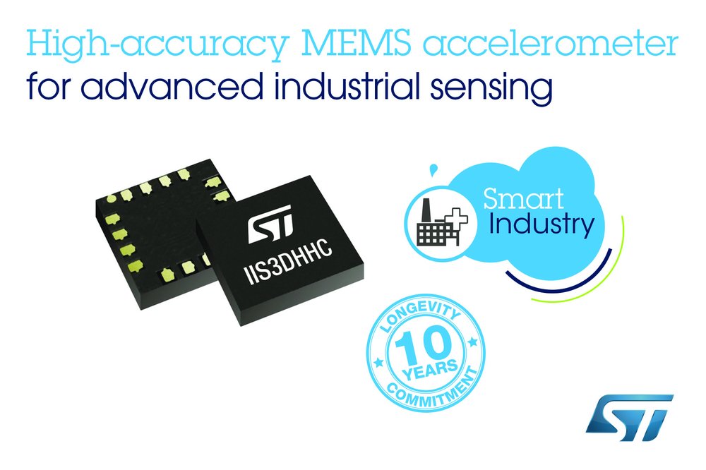 STMicroelectronics Adds New High-Accuracy MEMS Sensors with 10-Year Product Longevity for Advanced Industrial Sensing